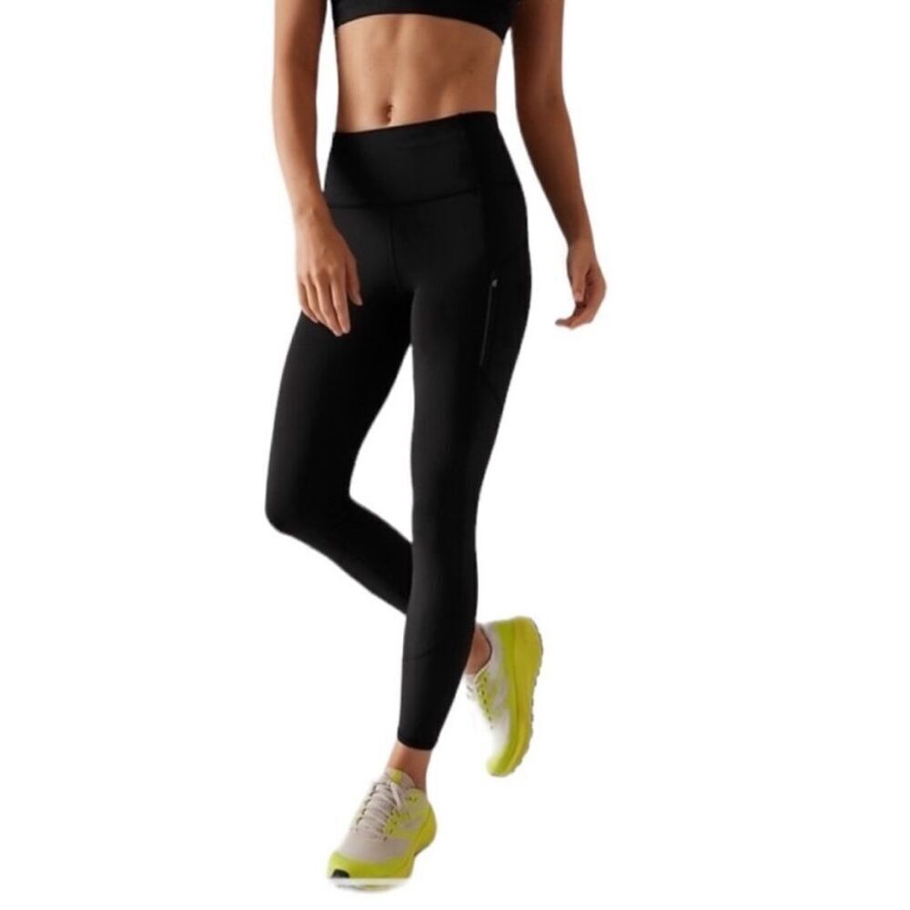 Athleta Rainer black Athleisure 6T workout weekend joggers